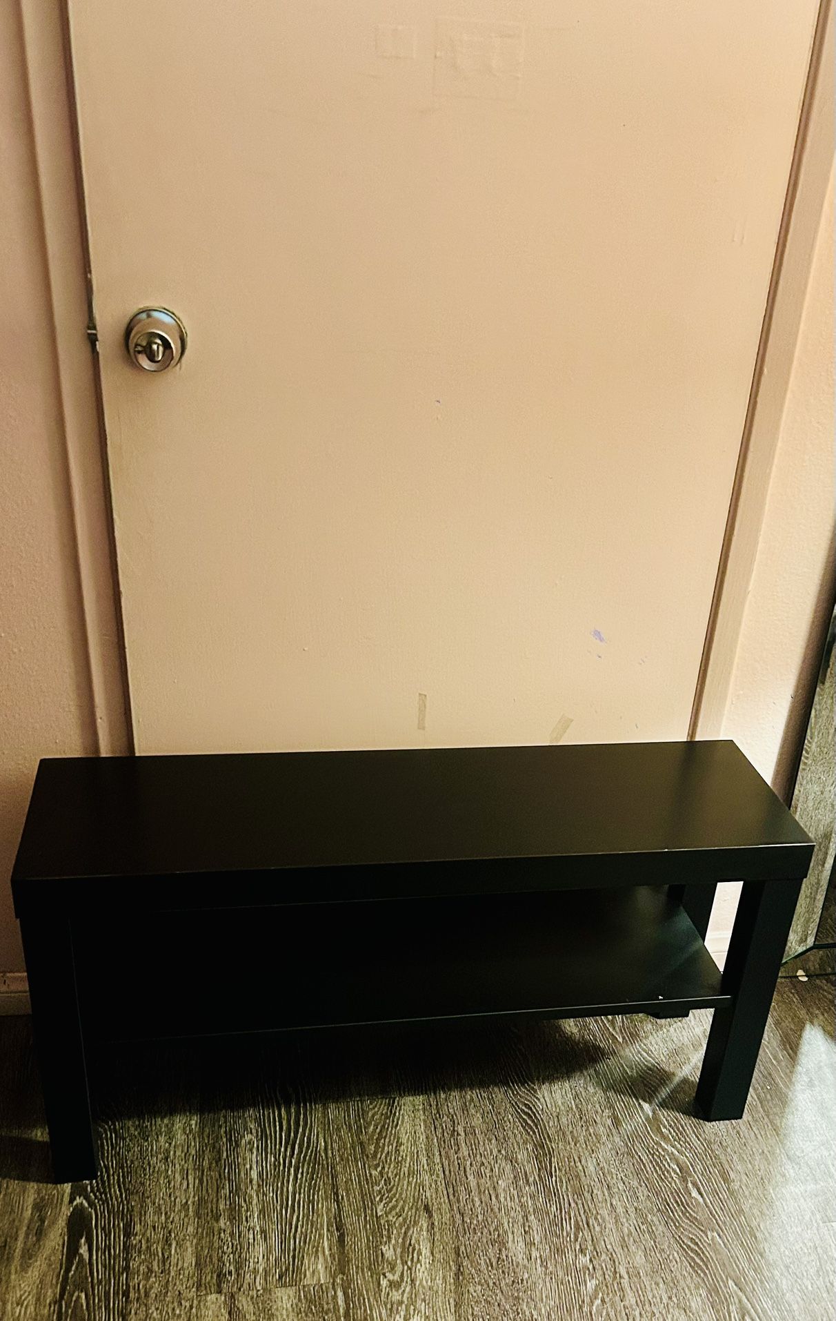 IKEA LACK Small / Narrow TV Stand / Console Table – Black 35⅜”x10¼”x17¾”