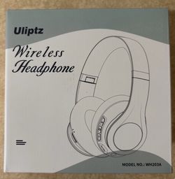 New Wireless Bluetooth 6.0 Headphones (white, purple, black) 65-Hour Battery 40mm Driver