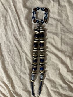 Handcrafted Ceramic Beaded Necklace – South Asian Gift