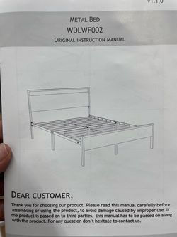 Metal Bed Frame WDLWF002