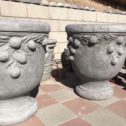 New Flower Pots Made Out Of Cement Perfect Gift 💝 