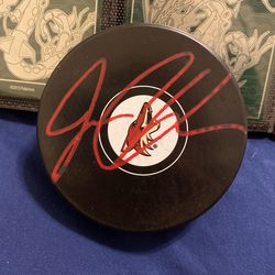 Hockey Puck With Coyotes Signature / Autograph Official NHL