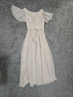 Chiffon Flutter Sleeve Formal Evening Gown with Pockets
