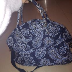 Vera Bradley Blue Tote Bag – Stylish & Spacious Carryall