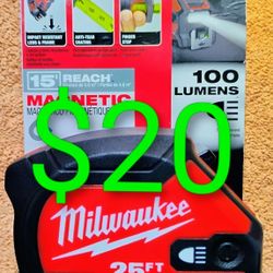 Milwaukee 25ft. Tape Measure w/LED