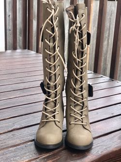 Rocket Dog Tall Lace up boots.