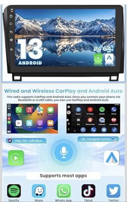 💥 Mega Oferta💥   10.1” Android 13 Car Stereo for Toyota Tundra/Sequoia | CarPlay & Android Auto-(20208)