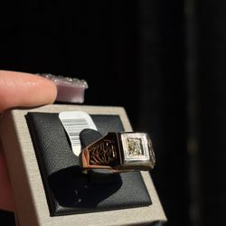 Diamond Flower Ring 14K 