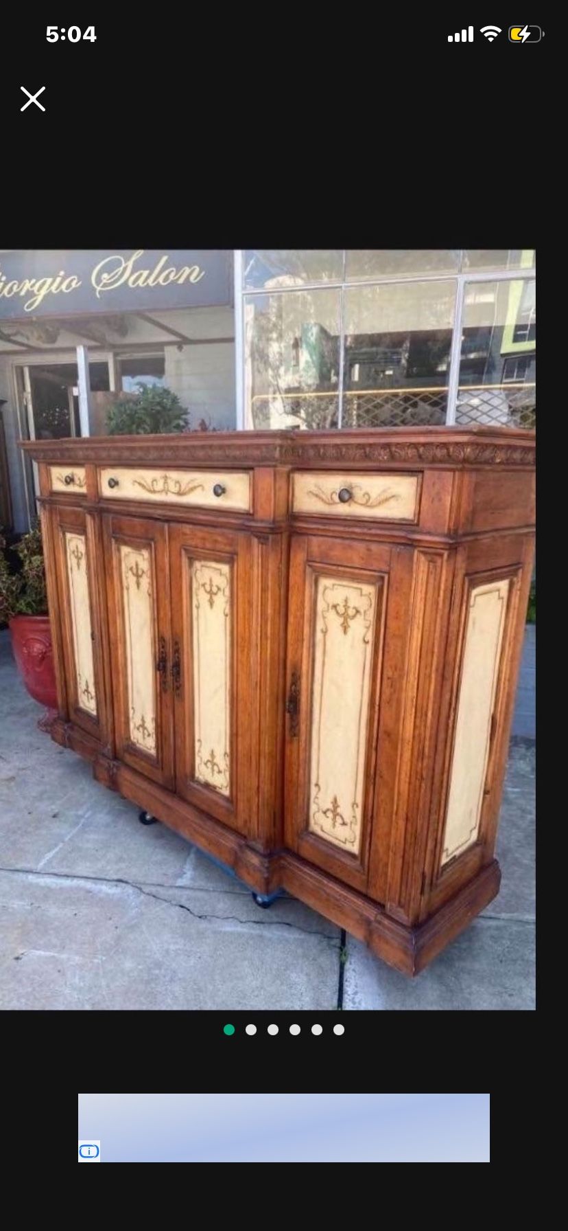 Antique, Beautiful Buffet Cabinet