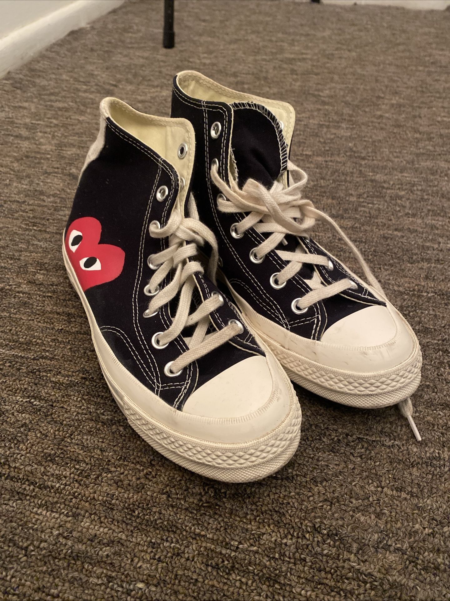 Comme des Garçons Play x Converse Chuck 70 sneakers black(Men’s 6 Womens 8)