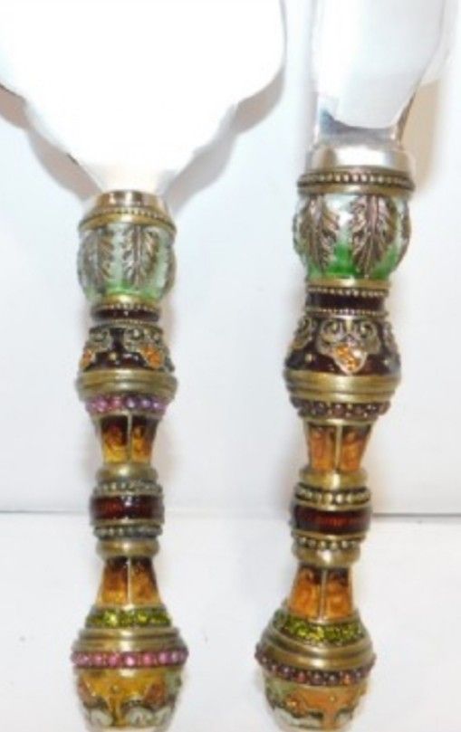 👰🤵Gold Heirloom Wedding Cake Serving Set
