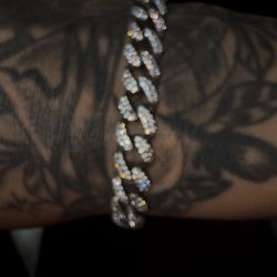 8mm Moissanite Cuban With Box Clasp 