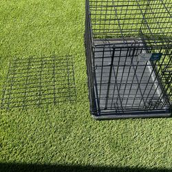 Dog crate with divider