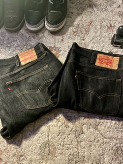 black charcoal 501s