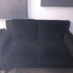 Suede Loveseat Sofa