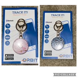Keychain grip pop socket Track it Bluetooth finder (pink swirl or blue cheetah)