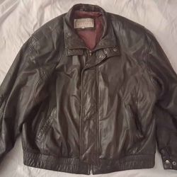 Braefair Leather Mens Bombers Jacket XXL