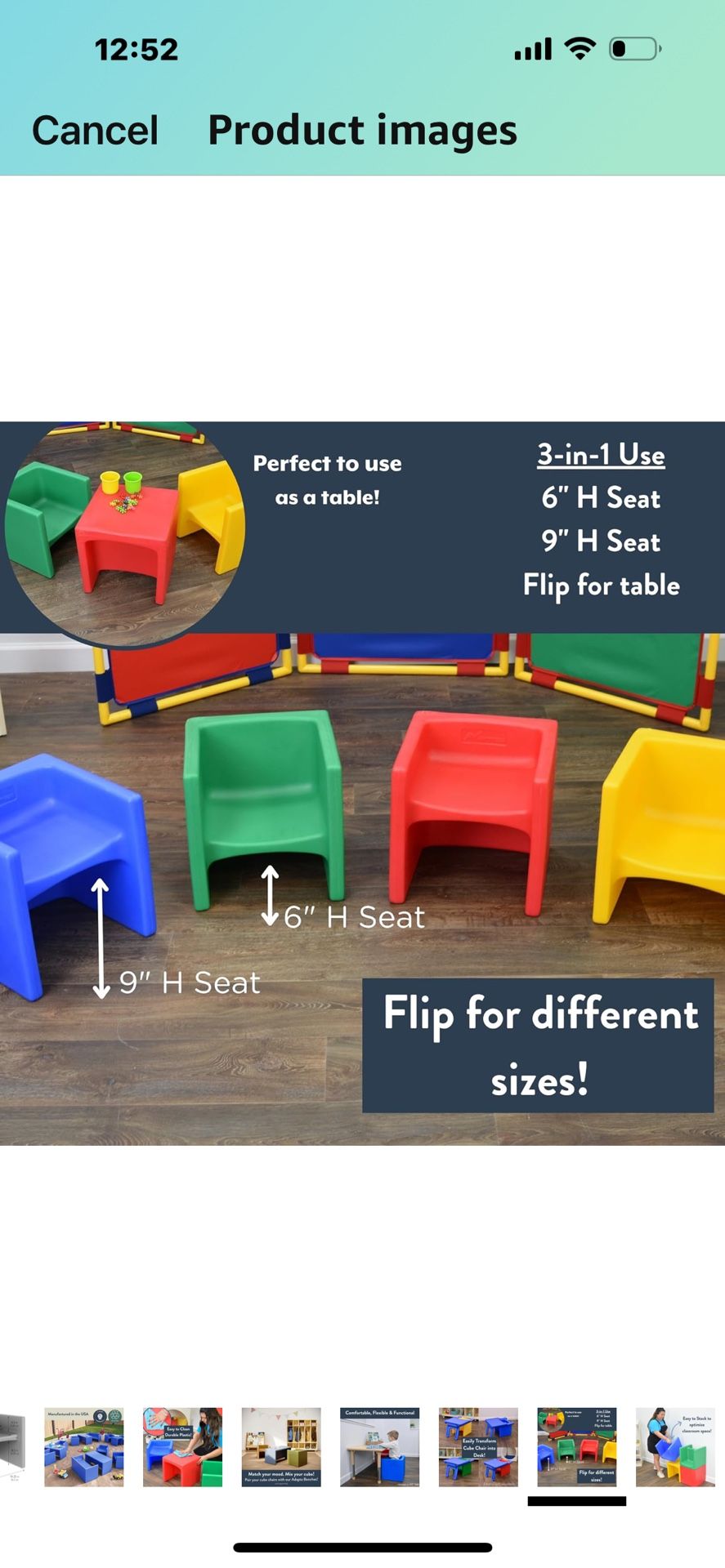 Autistic Children Cube Chairs