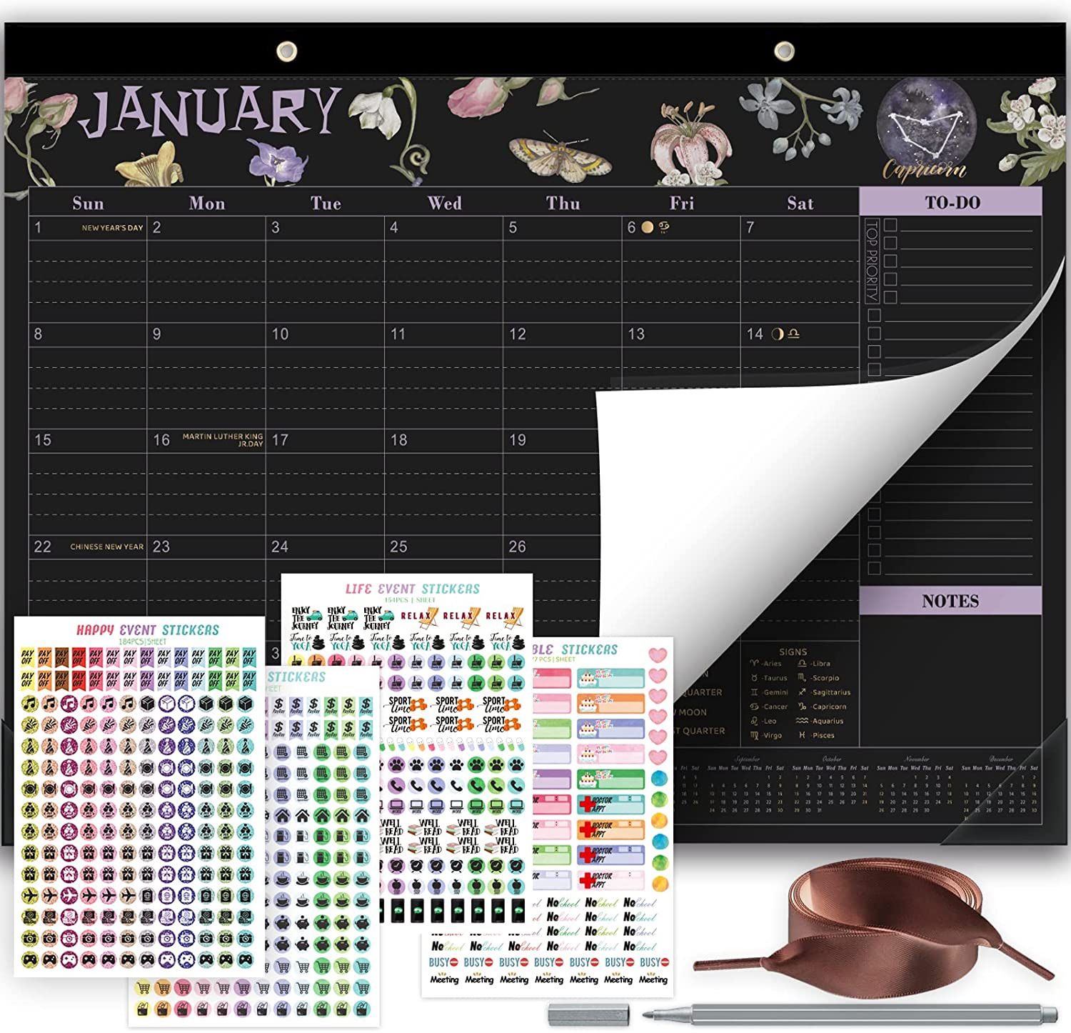 Desk Calendar 2023 Large 22x17'' - Witches 12 Monthly Desktop/Wall Calendar  with lunar, January 2023 - December 2023, Big Blocks to Write for Planning  for Sale in Upland, CA - OfferUp