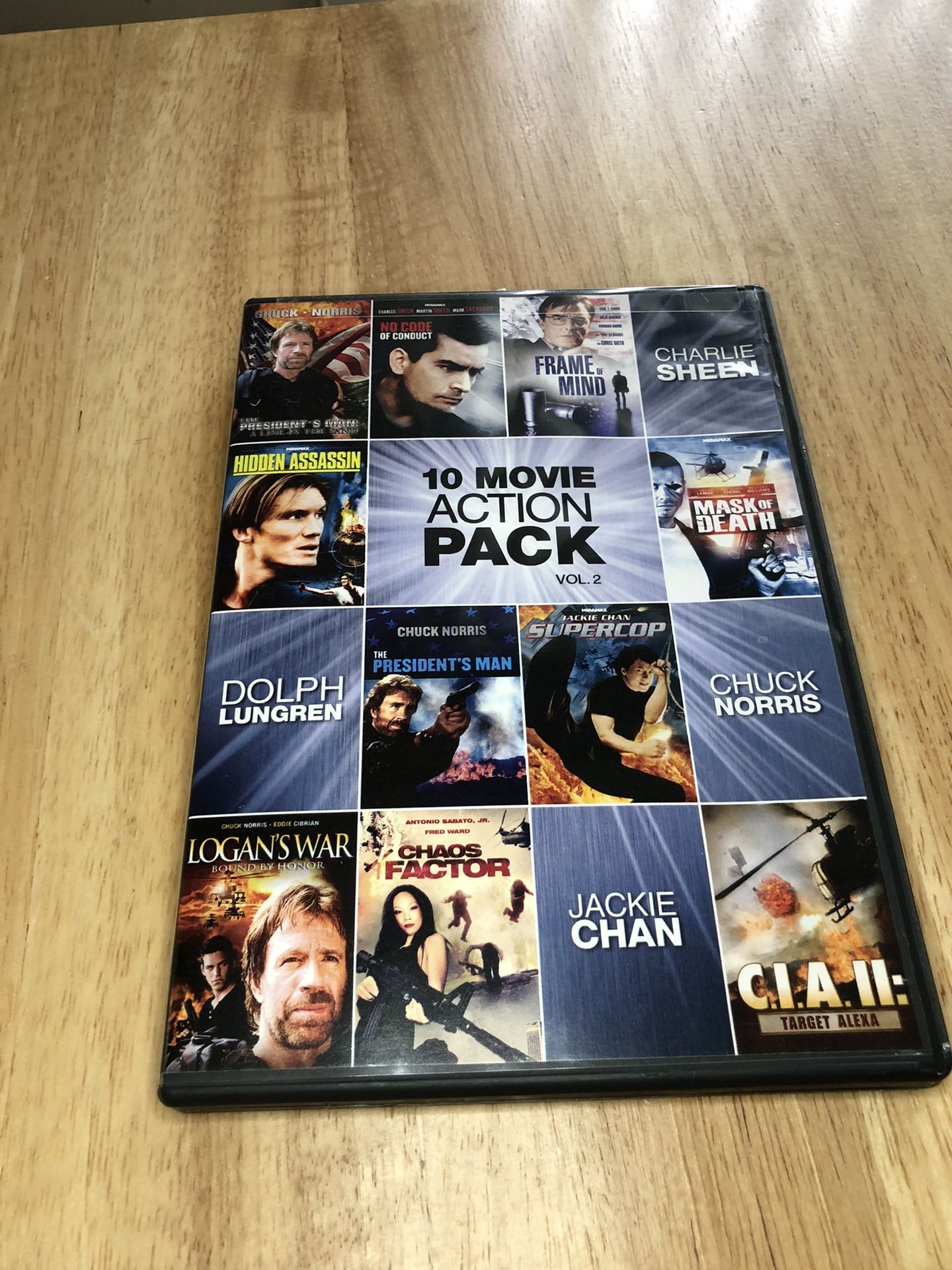 10 Movie Action Pack DVD
