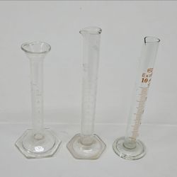 Glass Graduated Measuring Cylinders Set of 3