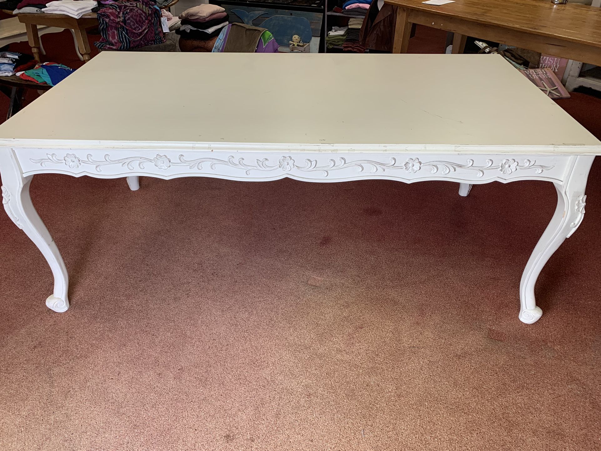 Large White Wood Table