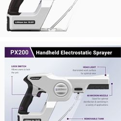 PROTE electrostatic disinfection system
 US