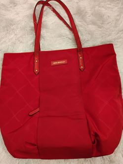 Vera Bradley Red Nylon Tote Bag