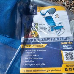 Pair of SunShade Backpack Chairs