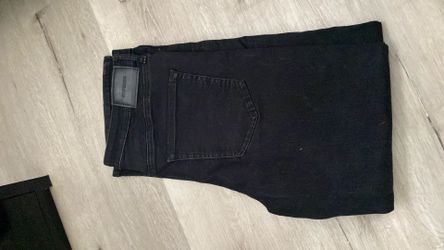 Express Straight W34 L30 Black Wash Jeans