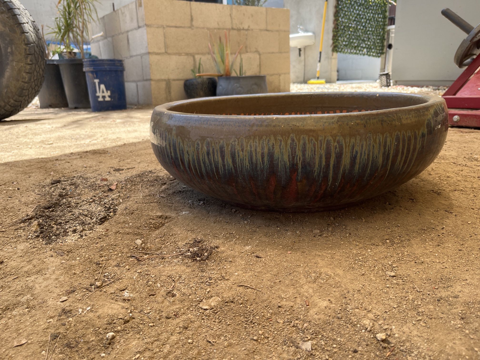 20” Ceramic Planter Pot – Artisan Glaze | Indoor/Outdoor