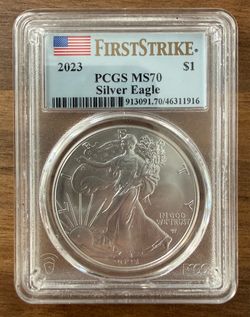 2023 “First Strike” PCGS MS70  Silver Eagle