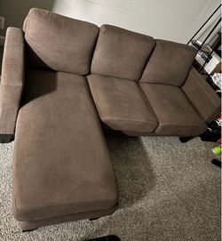 Brown sofa for height challenged filks