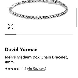 David Yurman: Men Medium Box chain bracelet