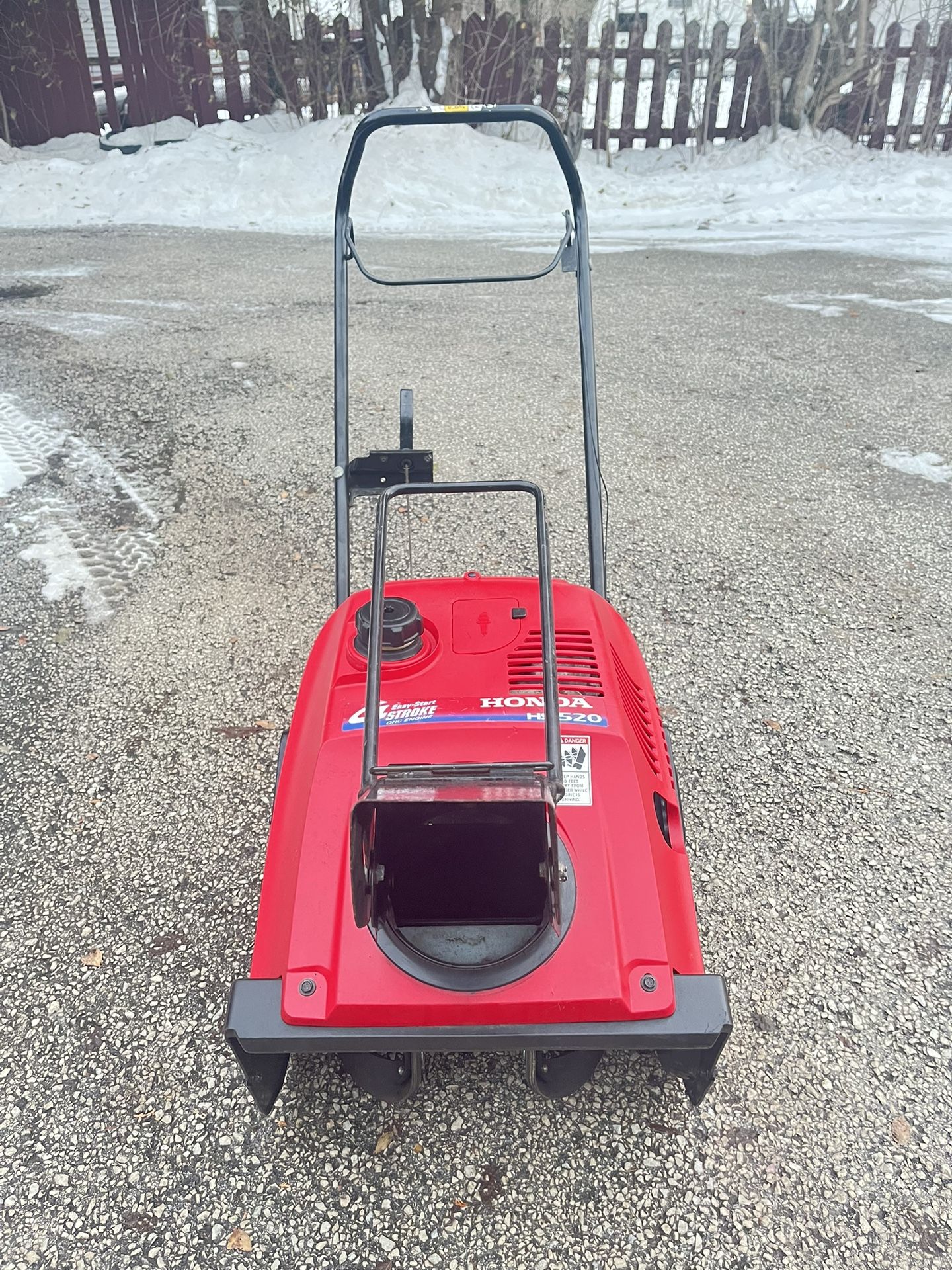 Honda Snowblower HS520 20” Start By Pull Very Good Condition With New Paddles