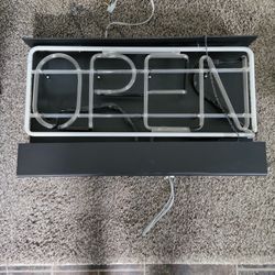 Open Neon Sign 