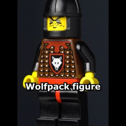 RARE LEGO Wolfpack Mini-Figure Keychain