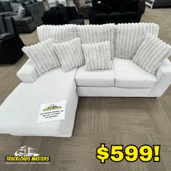 Dexter Newsprint Corduroy Style Sectional