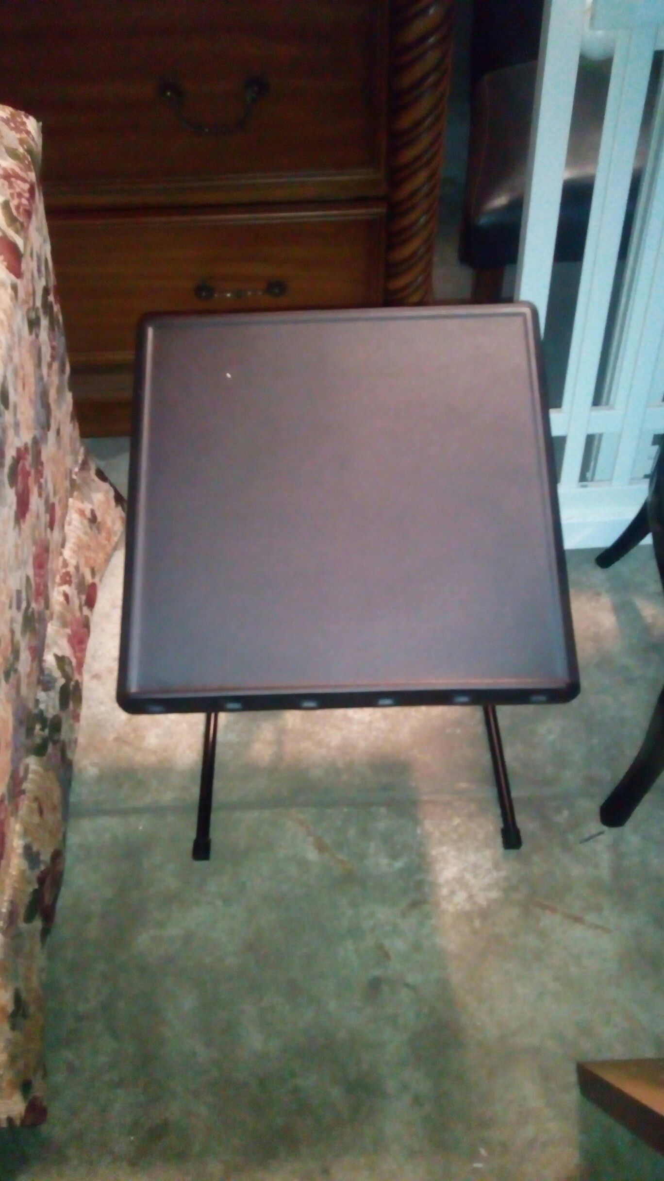 SMALL BLACK FOLDING TABLE/DESK