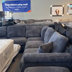 New Black 4pc Sectional New Ready For delivery  5left Gracie Deals Big Seller 