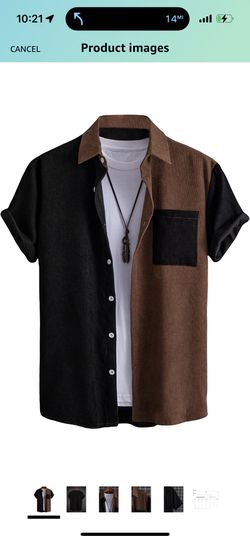 Men Button Up Shirt / Camisa De Hombre De Pana