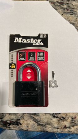 Master Lock combination Lock with reset tool