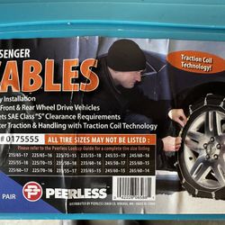Snow Cables For Front And Rear Wheel Drive Vehicles 