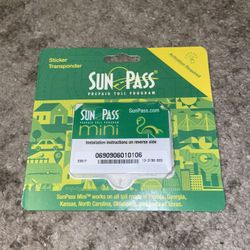 SEALED NEW SunPass Mini Sticker Pre-Paid Toll Program Florida FL