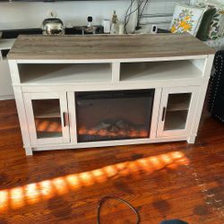 Electric Fireplace,  End TV Stand