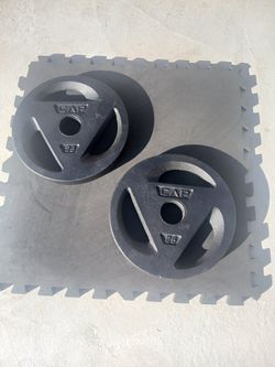 PAIR of 25 LBS Grip Style Weight Plates