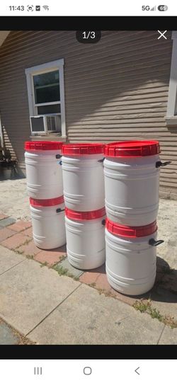Barriles Barrel Dog Food Container Linpios De Quimico Para guardar cualquier cosa super Offerta $22 Each