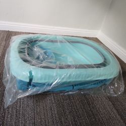 Foldable Teal Bath Tub 
