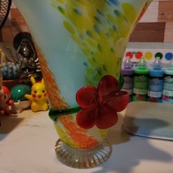 Handmade Glass Vase For Flowers 