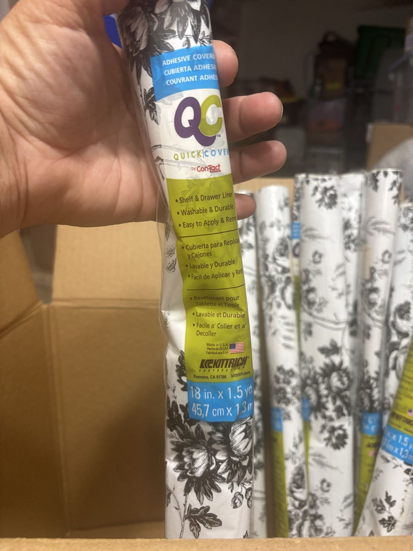shelf liner, craft items